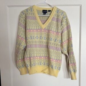 IZOD V-Neck Sweater - Yellow, Pink, Blue